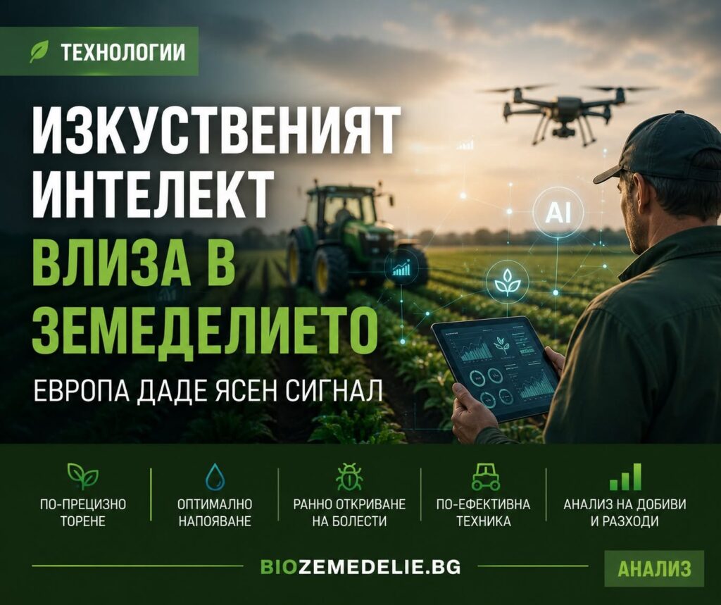 Изкуственият интелект влиза официално в земеделието. Европа даде ясен сигнал.